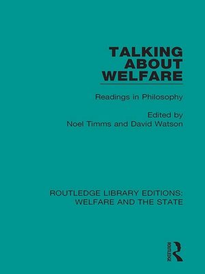 cover image of Talking About Welfare